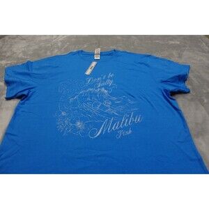 Victoria's Secret Pink Large Blue Malibu Campus Tee NWT